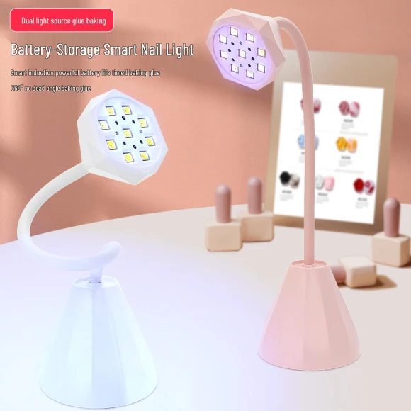 Tabletop UV Nail Lamp with Smart Sensor & Quick-Drying Rechargeable Lotus Light, The Million