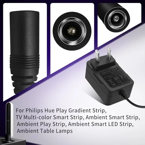 24V Charger for Philips Hue Play Strip Lights, AIZYSY