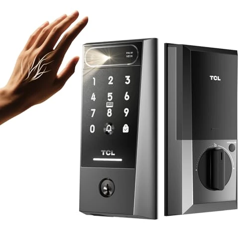 AI Palm Vein Smart Lock with Built-in Doorbell — Smart Lock, TCL