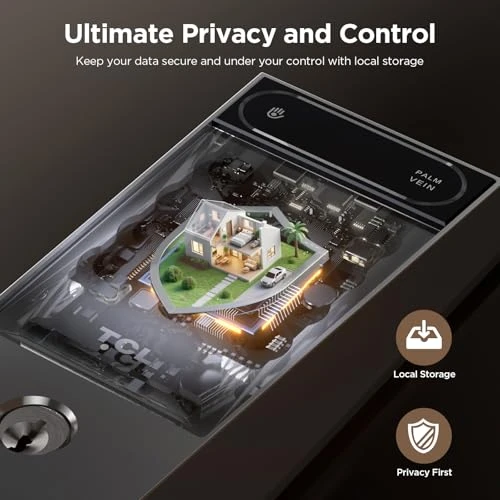 AI Palm Vein Smart Lock with Built-in Doorbell — Smart Lock, TCL