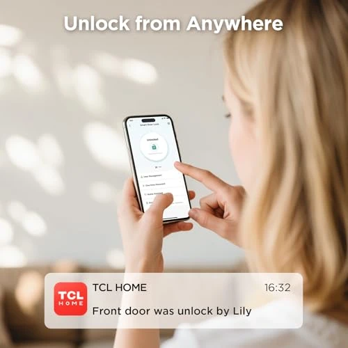 AI Palm Vein Smart Lock with Built-in Doorbell — Smart Lock, TCL
