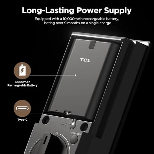 AI Palm Vein Smart Lock with Built-in Doorbell — Smart Lock, TCL