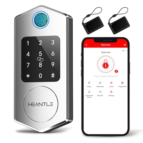 Fingerprint Smart Deadbolt — Smart Lock, HEANTLE