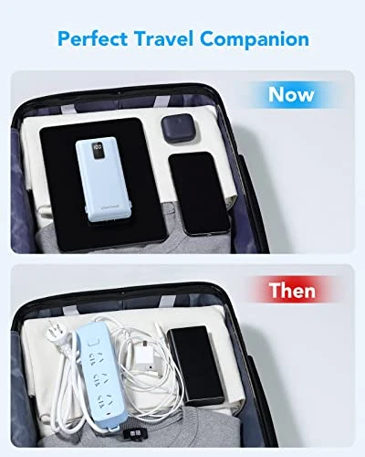 Portable Charger with Built-in Cables and Wall Plug — Power Bank, Charmast