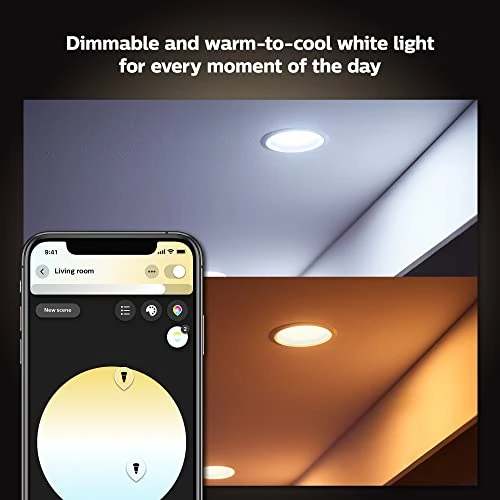 Smart Recessed LED Downlight - White Ambiance — Smart Light Bulb, Philips Hue