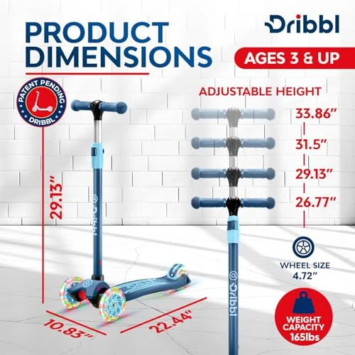 3-Wheel Kids Scooter, Dribbl