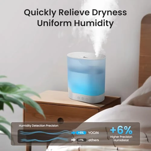 Air Humidifier — Essential Oil Diffuser, YOGIN
