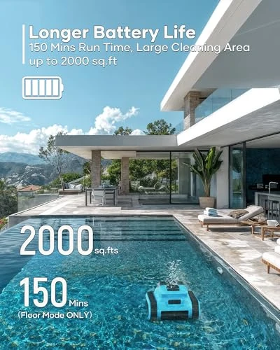 Cordless Pool Vacuum Robot — Robot Vacuum, HISION