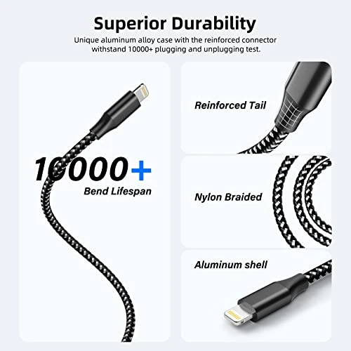 Fast Charging Lightning Cable, MenoSupp