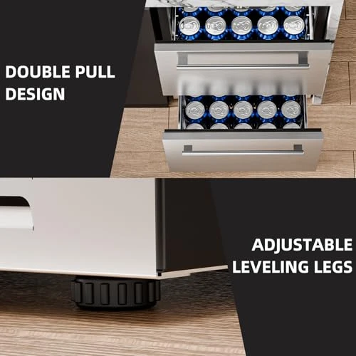 Weather Proof Stainless Steel Outdoor Beverage Refrigerator, Antarctic Star