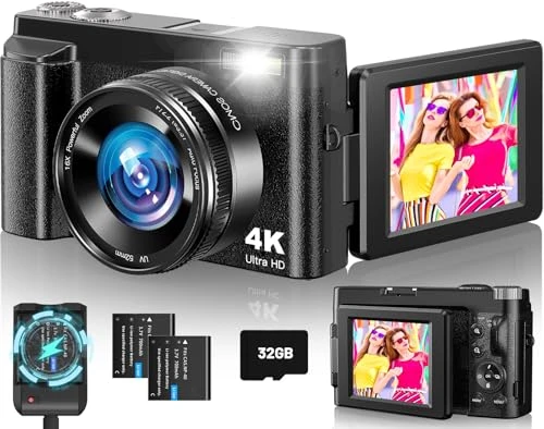 4K Digital Camera for Photography, CAMKORY