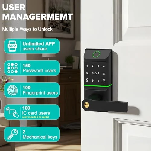 Keyless Entry Smart Door Lock with Doorbell — Smart Lock, Mutak