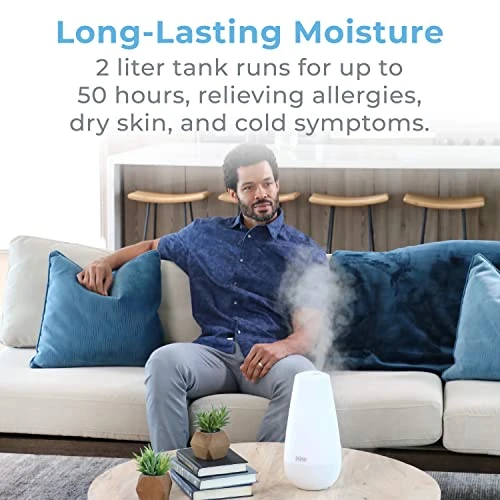 3-in-1 Cool Mist Humidifier, Essential Oil Diffuser & Mood Light, Pure Enrichment