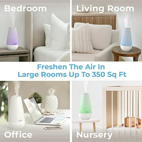 3-in-1 Cool Mist Humidifier, Essential Oil Diffuser & Mood Light, Pure Enrichment