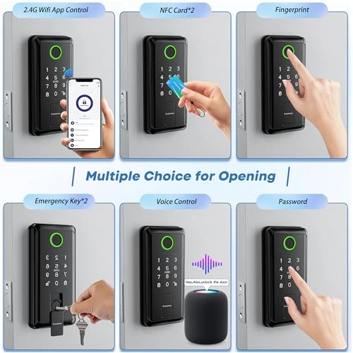 Smart Door Handle Lock with Keypad — Smart Lock, Evanshow