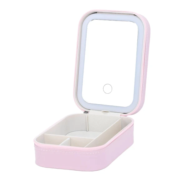 Cosmetic Case with LED Mirror, Home2ZY