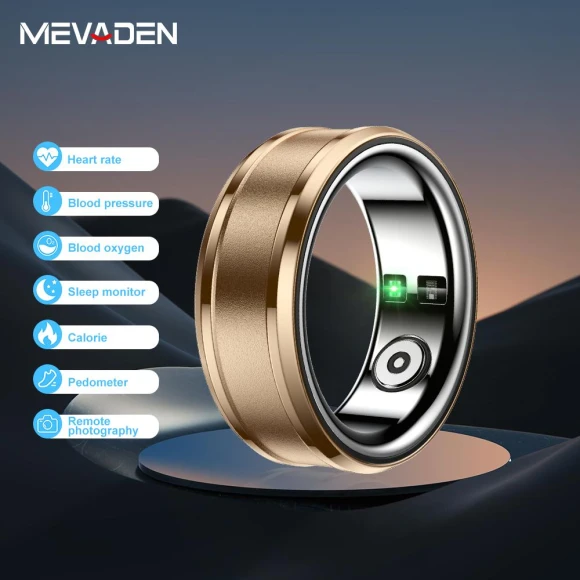 Smart Ring Heart Rate Sleep Blood Oxygen Monitor — Smart Ring, MEVADEN