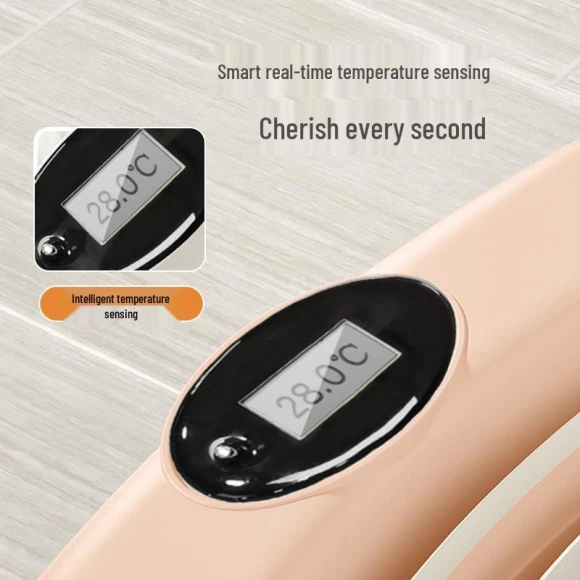 Compact Kids Reclining Bathtub with Temperature Sensor, Deals Supermarket