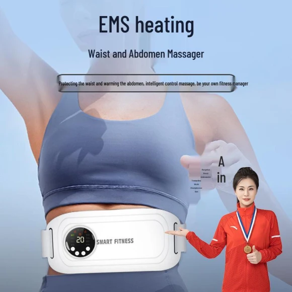EMS Massager and Exercise Belt for Waist and Abdomen, Deals Supermarket