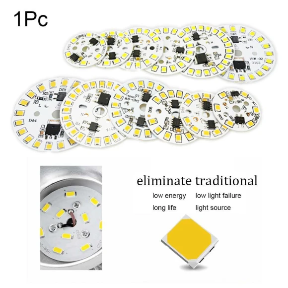 Warm White/White Smart IC Driver LED Chip Light Plate Bulb Lamp, Beihaig
