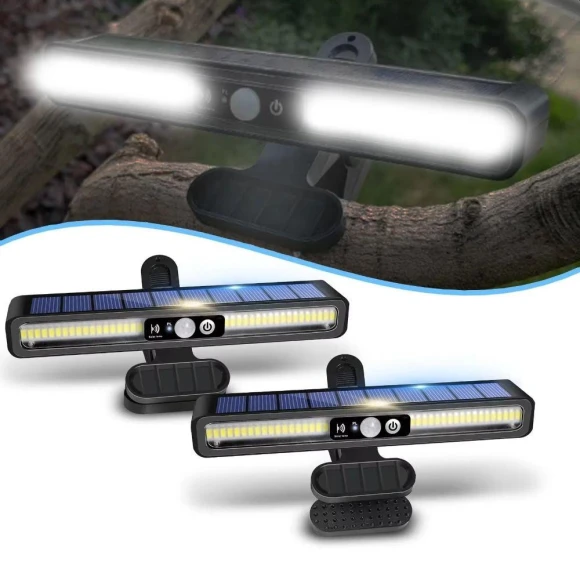 Solar Sensor Light Clip On Outdoor Yard Garden Lighting, CDjiangqi