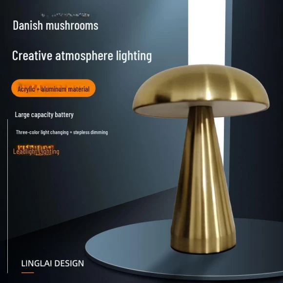 Touch Control Mushroom Bedside Lamp, TrendVibeCN