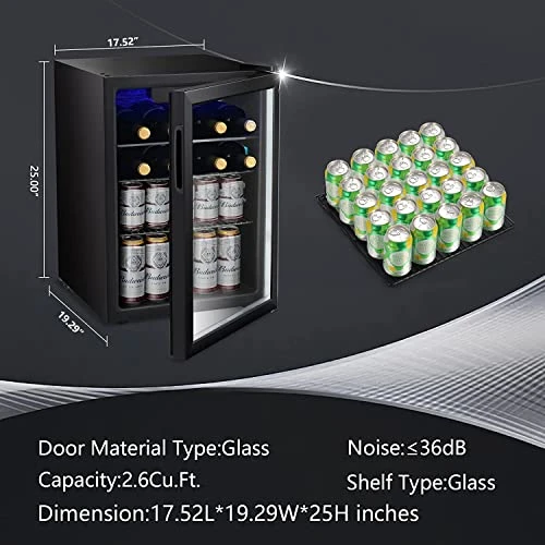 Wine Cooler Cabinet Beverage Refrigerator, Antarctic Star