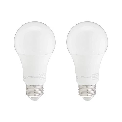 A19 LED Light Bulbs, Amazon Basics