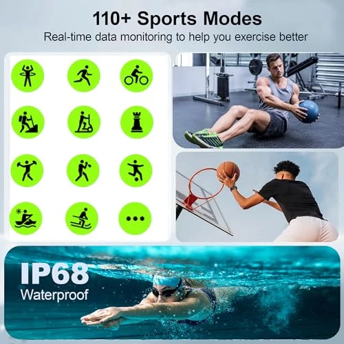 AI Smart Watch with Health Monitoring, Zonelnnerh