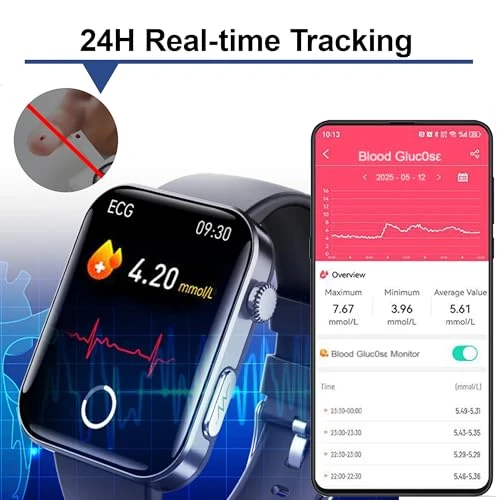 AI Smart Watch with Health Monitoring, Zonelnnerh