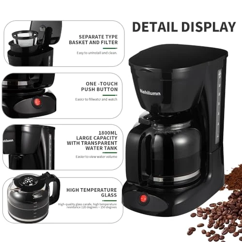 Drip Coffee Maker, Nehilumn