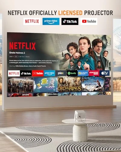 Smart Projector with WiFi and Bluetooth, VISSPL