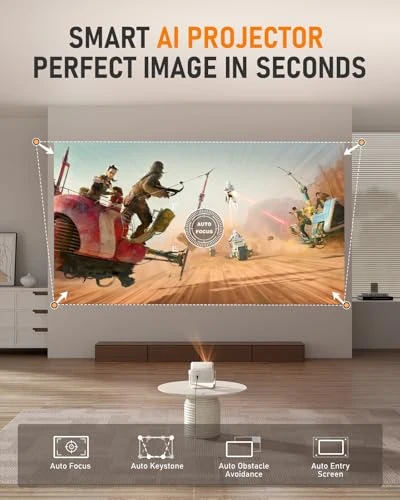 Smart Projector with WiFi and Bluetooth, VISSPL