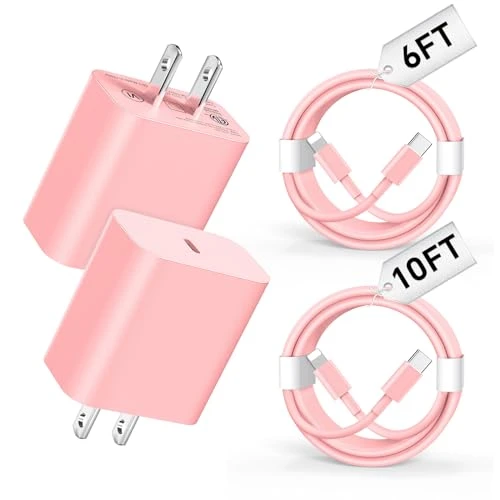 USB C Charger 2Pack with Fast Charging Cable