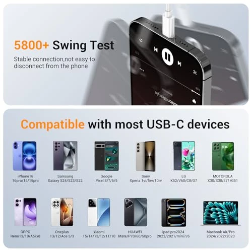 Wired Earphones with USB-C Connector, Lanteso