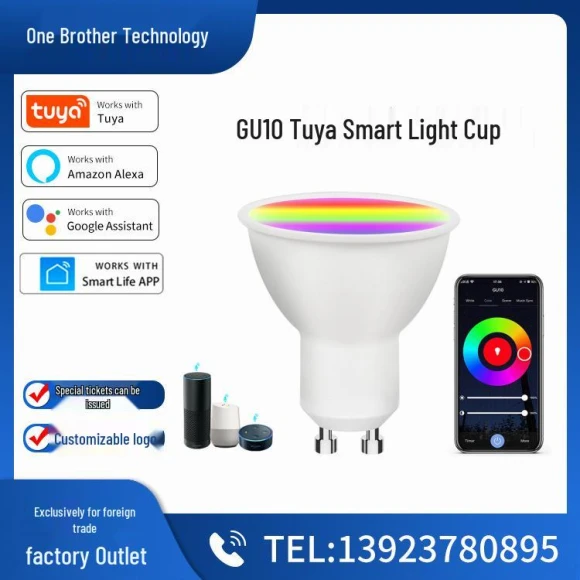 Smart GU10 WIFI LED Spotlight — Smart Light Bulb, Tuya