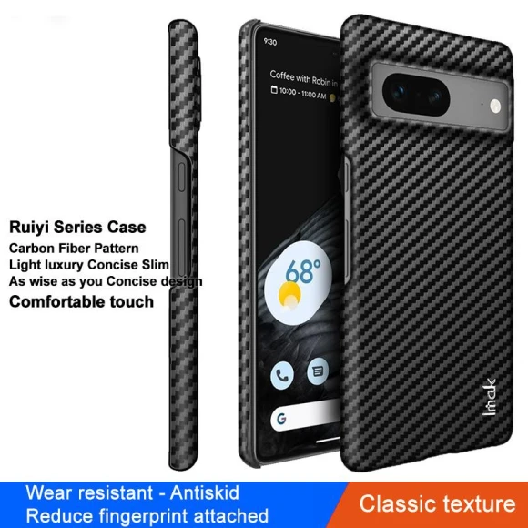 Carbon Fiber Texture PU Leather Coated PC Case, IMAK