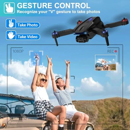 Foldable FPV Drone with 1080P HD Camera, X-shop
