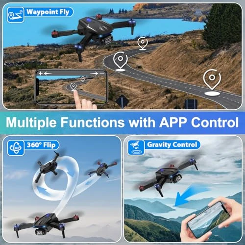 Foldable FPV Drone with 1080P HD Camera, X-shop