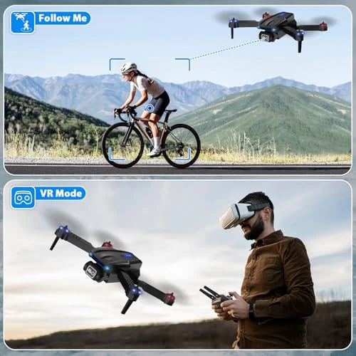 Foldable FPV Drone with 1080P HD Camera, X-shop