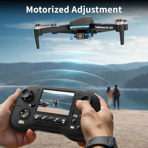 Foldable RC Drone with LCD Screen, Toladrone
