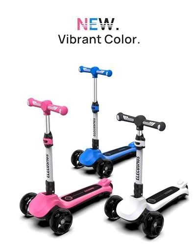 Light Up 3-Wheeled Scooter, ELECOSMOS