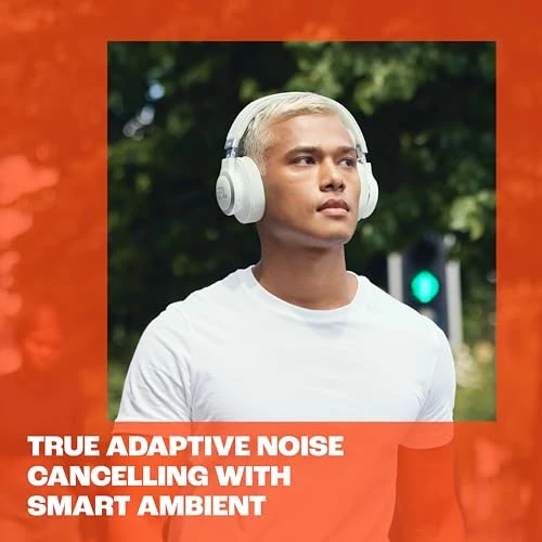 Wireless Over-Ear Headphones with True Adaptive Noise Cancelling — Wireless Earbuds, JBL