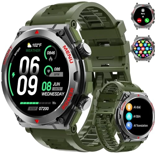 AI Smartwatch with Health Monitoring, Bvlrksc