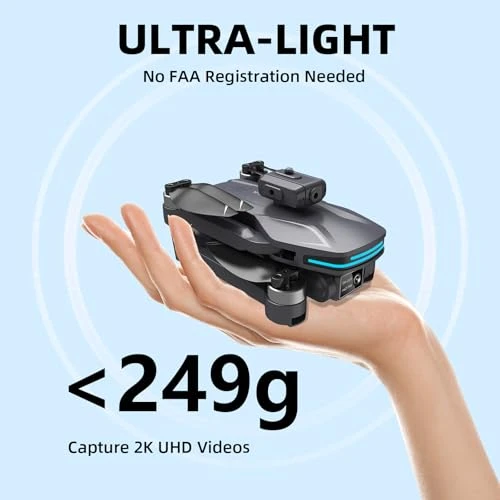 Foldable 4K Drone with Dual Electrically Adjustable Cameras — Drone, SUMEAUT