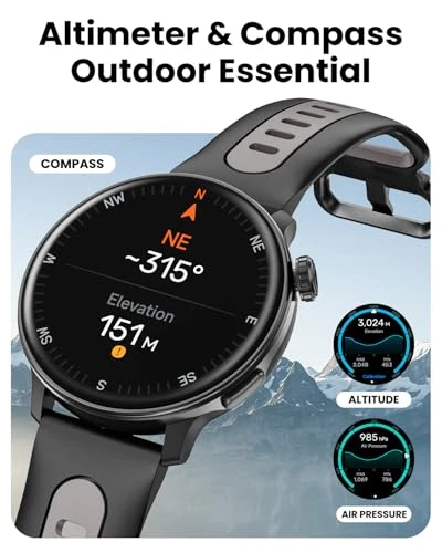 GPS Smart Watch with AMOLED Screen, Mingdaln