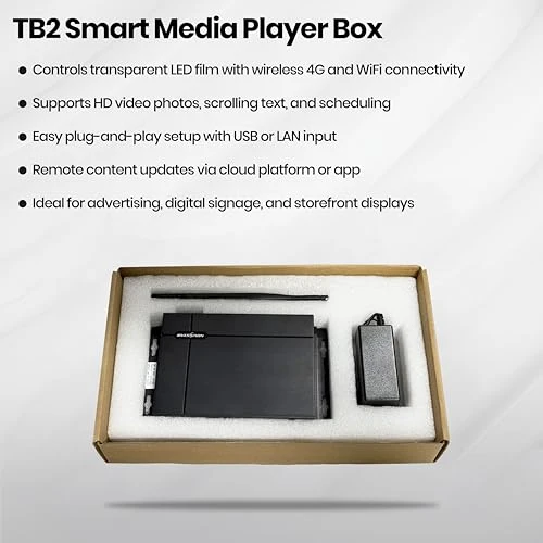 LED Controller Box for Transparent LED Film Display, INWIXA