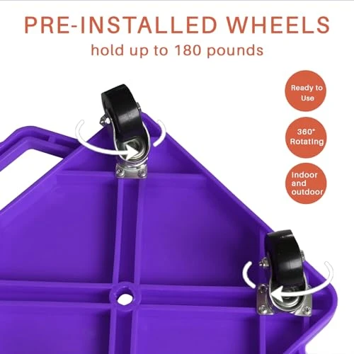 Plastic Scooter Boards with Handles for Kids, romrex