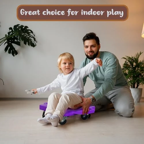 Plastic Scooter Boards with Handles for Kids, romrex