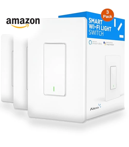 Smart Light Switch 3 Pack — Smart Home Hubs & Controllers, Tuykay